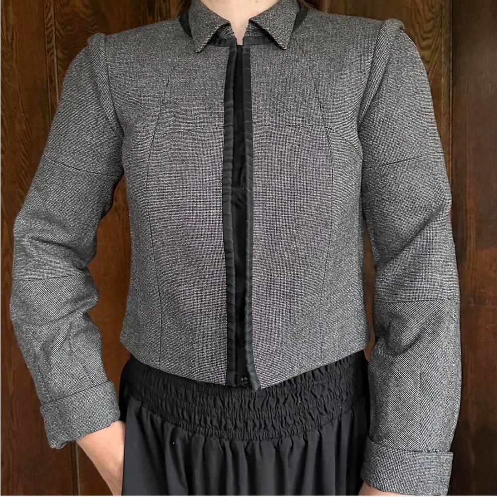 Valentino Charcoal Gray Blazer